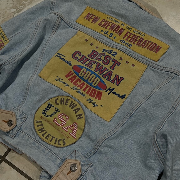 90’s Vintage Chewan USA Athletics Denim Jacket - Picture 10 of 14